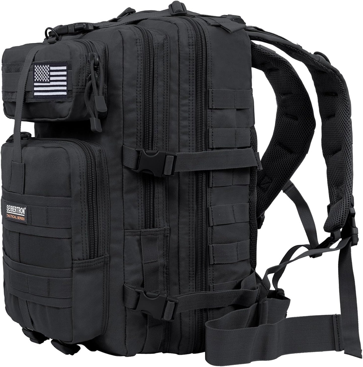 Waterproof Tactical Leg Bag for Hiking & Airsoft - Seibertron Black Utility Pouch
