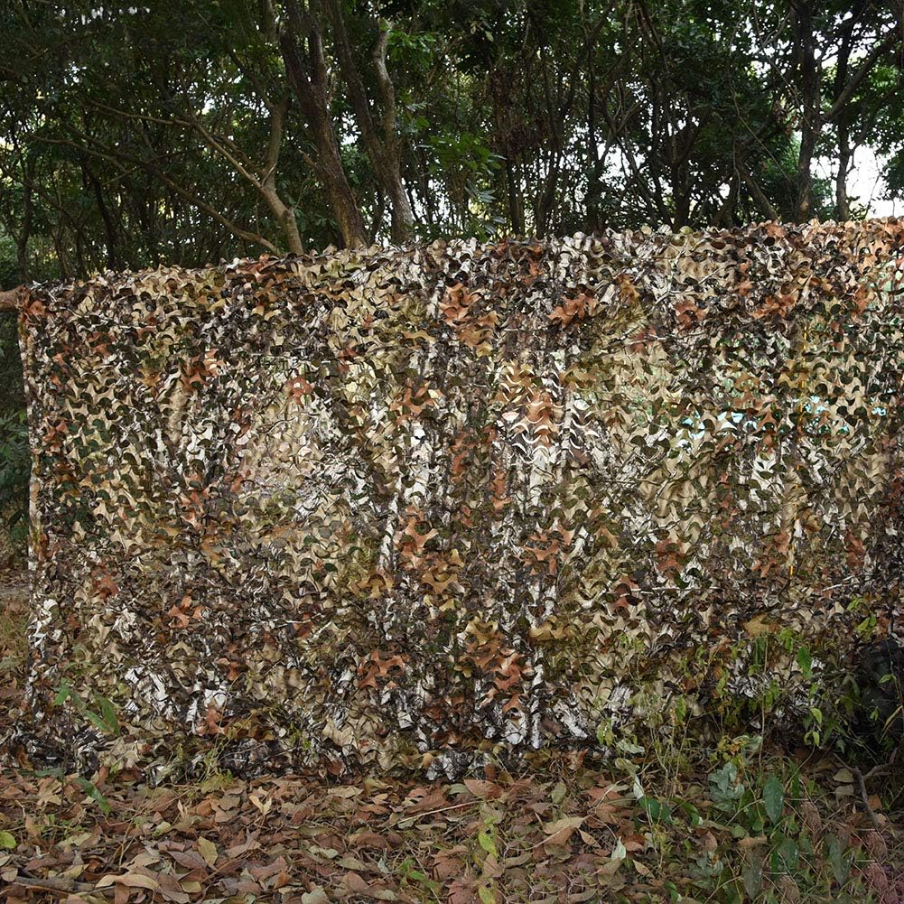 HYOUT Camo Netting Camouflage Net Bulk Roll for Hunting Blinds Ghillie Sunshade, Camping, Military Party Decoration
