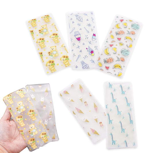 Small Ice Packs, Boo Boo Ice Pack for Injuries Kids Hot Cold Ice Packs Bulk Reusable Small Ice Pack Cold Compress for Pain Relief, Outdoor Food Preservation, Kids Cooling, Sports Injuries(5PCS)