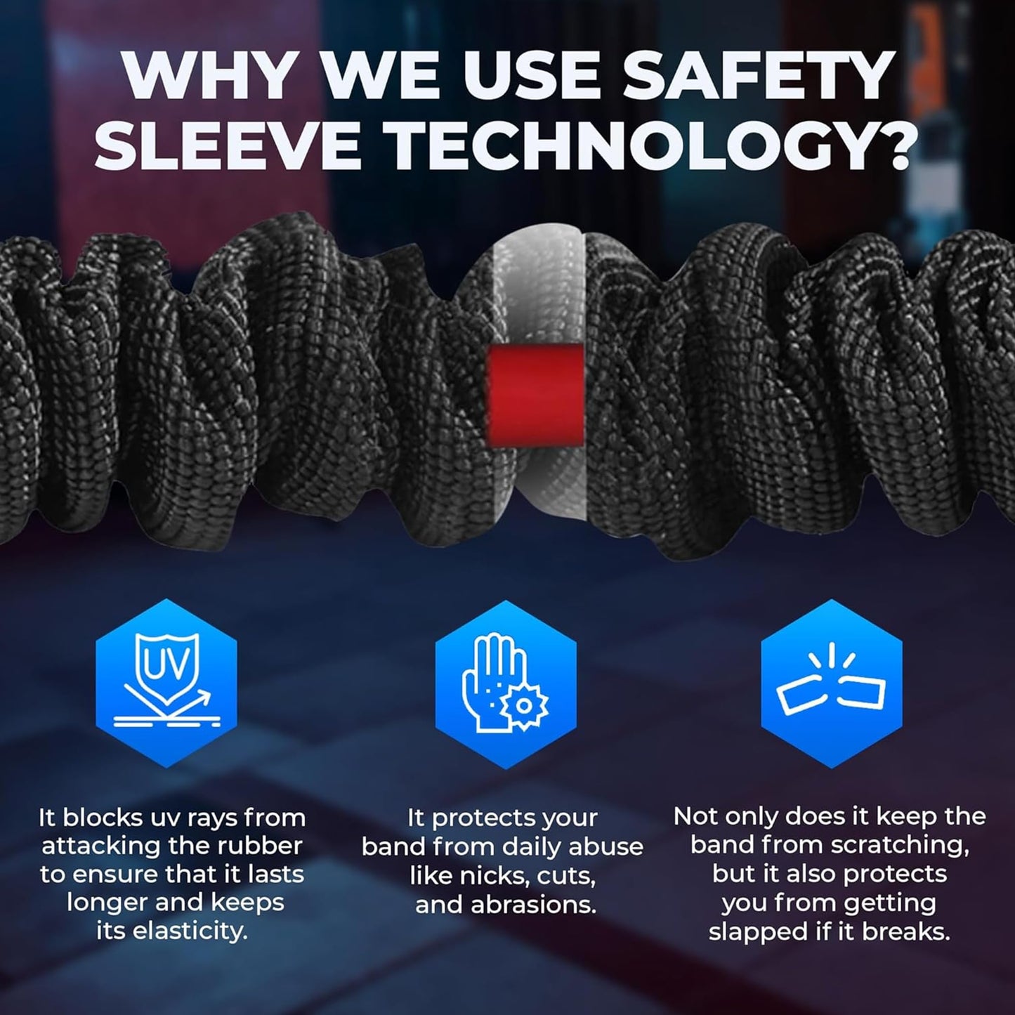 American Made FITCORD Resistance Bands 2 Pack with Door Anchor- Home Workout Equipment Set - Secure & Durable, Body Stretching & Strength Training for Men & Women - 7lb & 18lb Bands