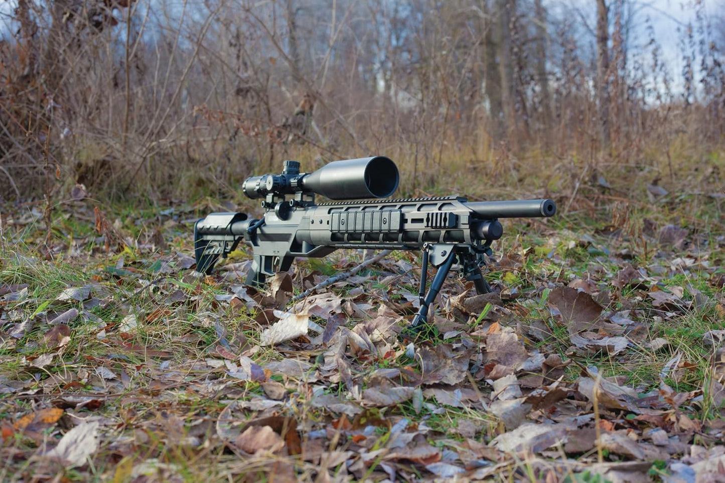 Benjamin Armada BTAP25SX .25- Caliber Pellet PCP Hunting/ Target Air Rifle And Scope, Black