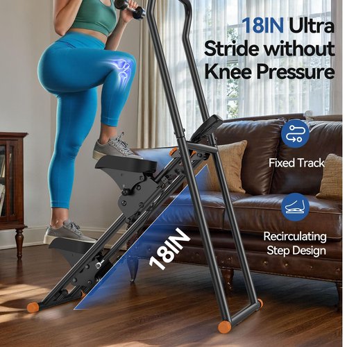 Niceday Steppers for Exercise at Home, Stair Stepper/Climber with Handlebar, Stair Master with 300LBS Loading Capacity