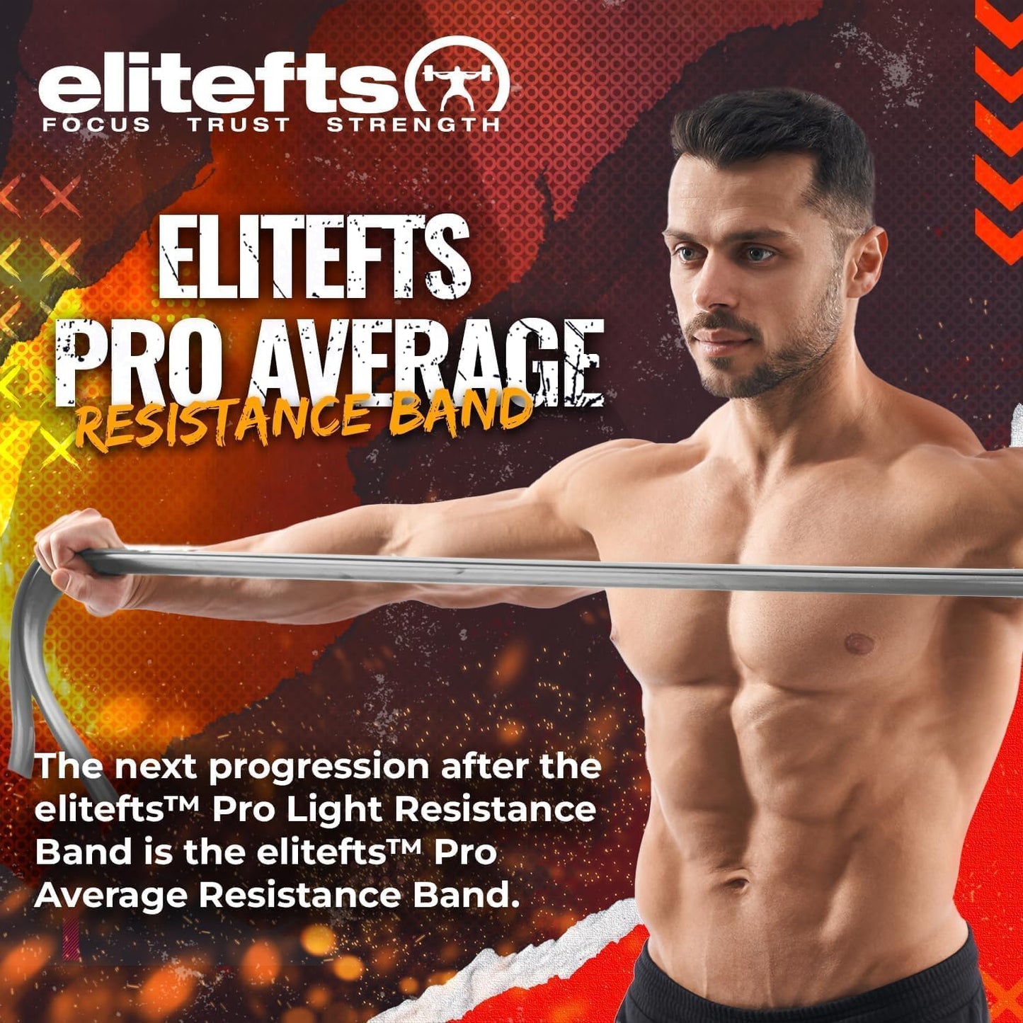 Pro Resistance Band for Core Stability & Flexibility - EliteFTS Portable & Joint-Friendly