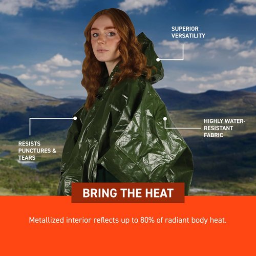 SOL Sport Utility Poncho, Green