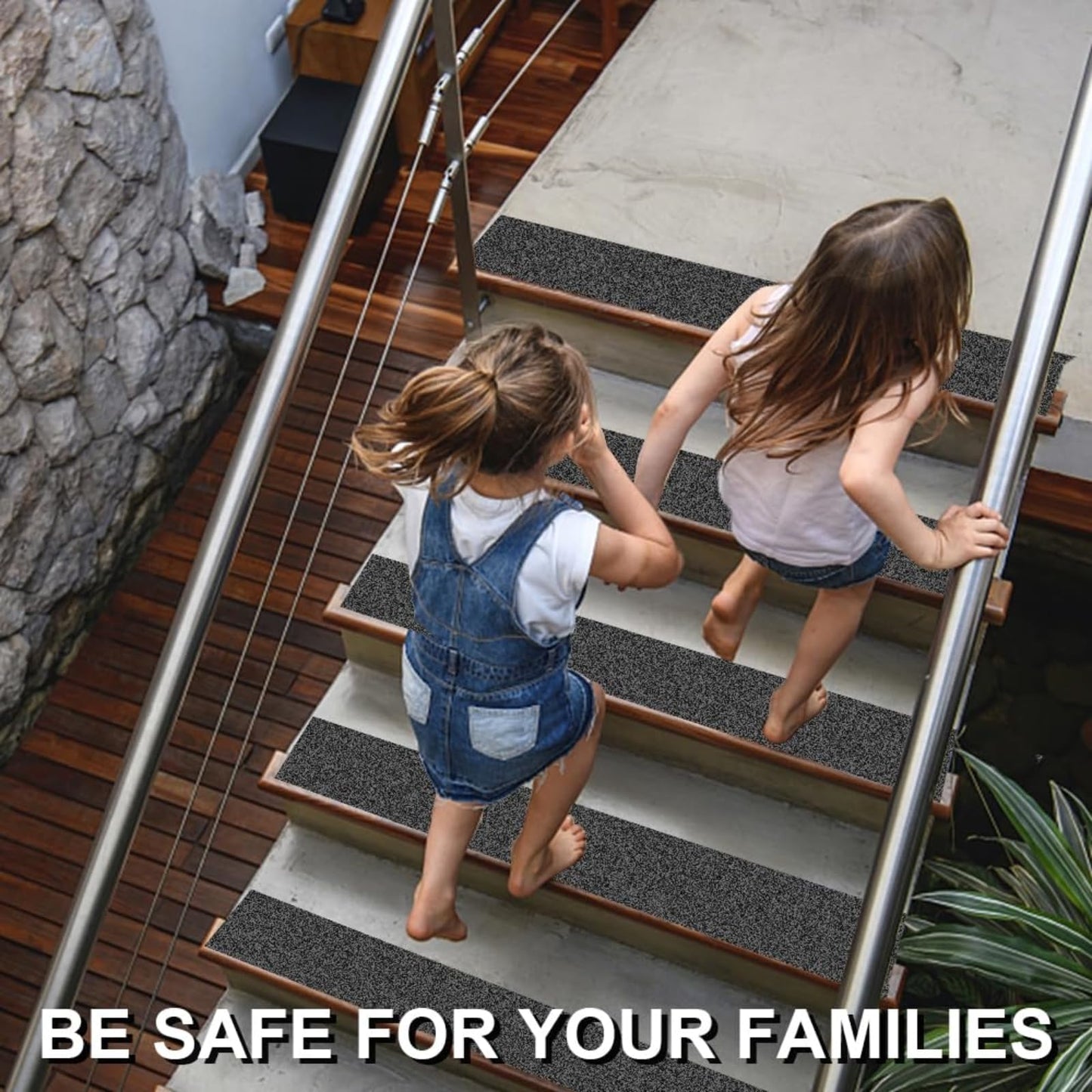 Farady Grip Tape Strong Adhesive Anti Slip Grip Tape Heavy Duty Non Skid Waterproof Safety Friction Tape for Stair, Ramps, Steps, Walkways, Floors, Indoor/Outdoor (Grey, 4in x 50ft)