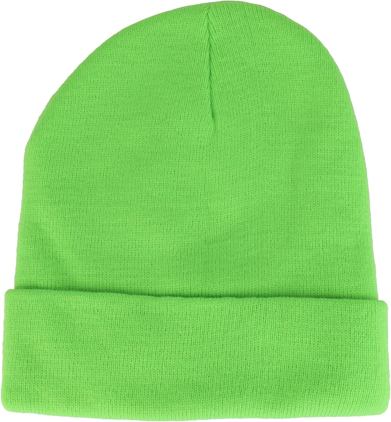 Armycrew High Visibility Neon Color Cuff Long Winter Beanie Hat