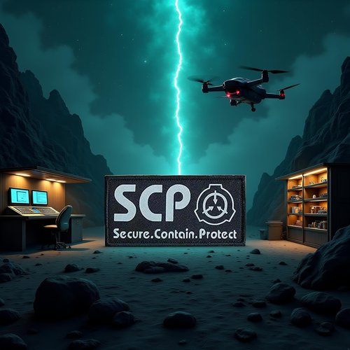Black SCP Foundation Special Containment Procedures Foundation Logo Military Hook Loop Tactics Morale Luminous Patch Tactical Bag Accessories Tactical and Personal Defense Tactical Bags and Packs