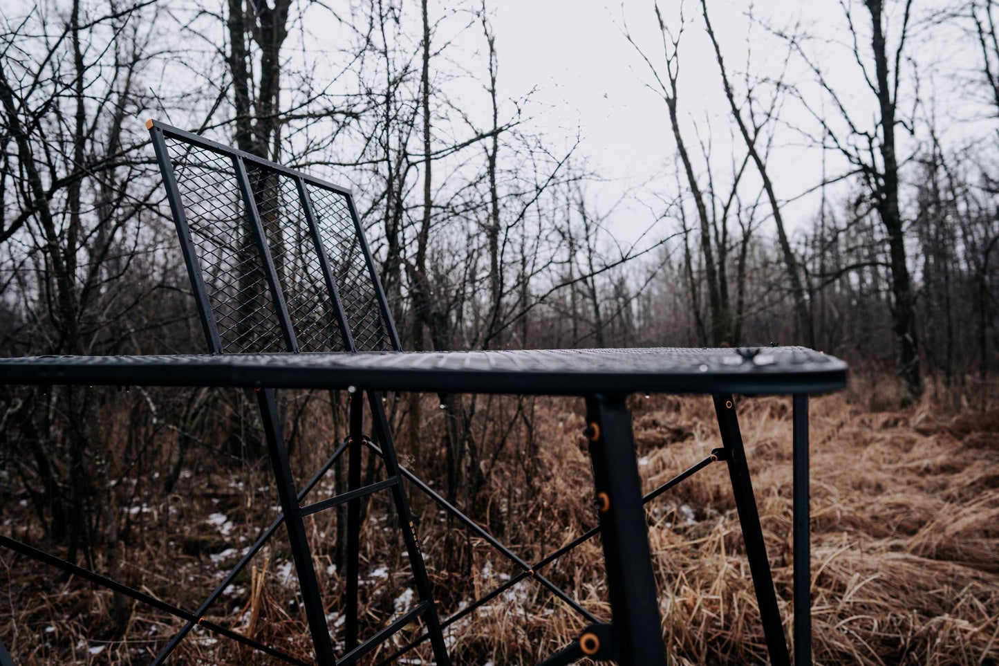 Muddy 65" L x 65" W x 5' H Ground Blind Platform - Durable Powder-Coated Steel Outdoor Hunting Trap Door Universal Platform, Ground Blind Not Included