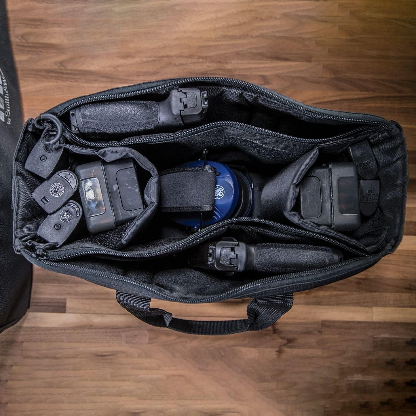 SMITH & WESSON S&W and M&P Tactical Range Bags with Weather Resistant Material for Shooting, Range, Storage and Transport