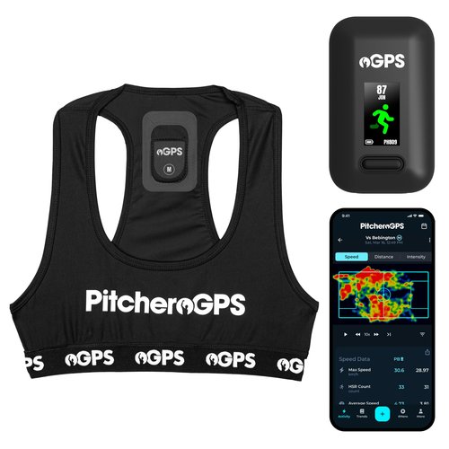 PitcheroGPS Soccer Player Tracker Bundle – (Adult Medium) | GPS Sports Vest Includes 12-Month Subscription | Soccer Training Equipment for Performance & Fitness Tracking