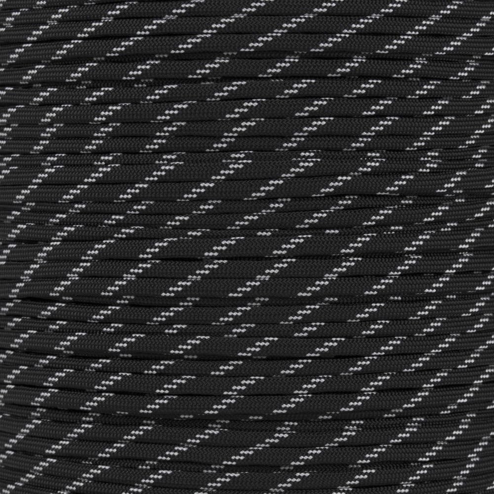 Neon Turquoise Glow in the Dark Paracord - 10 Feet, 100% Nylon with 7 Inner Strands