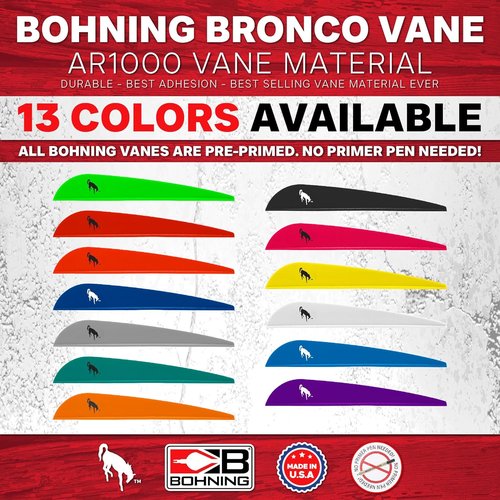 Bohning 10501WH4 Killer Vane 4" White 36Pk