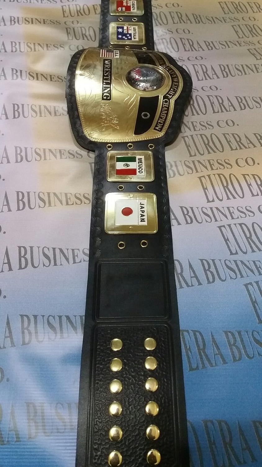 New Replica NWA Championship Belt Adult Size Metal Plates