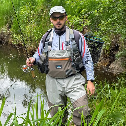 Trudave Fishing Waders, Waterproof Chest Waders for Men & Women, Lightweight Insulated Stockingfoot Waders Breathable Fly Fishing Waders for Fishing Hunting