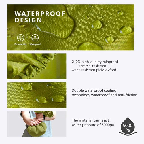 WSZCML Waterproof Backpack Rain Cover,8000mm Waterproof Level,Upgraded with Reflective,Anti-Slip Cross Buckle Straps,Ultra-Strong Multilayer Structure for Hiking,Biking,Camping,Outdoor, Traveling