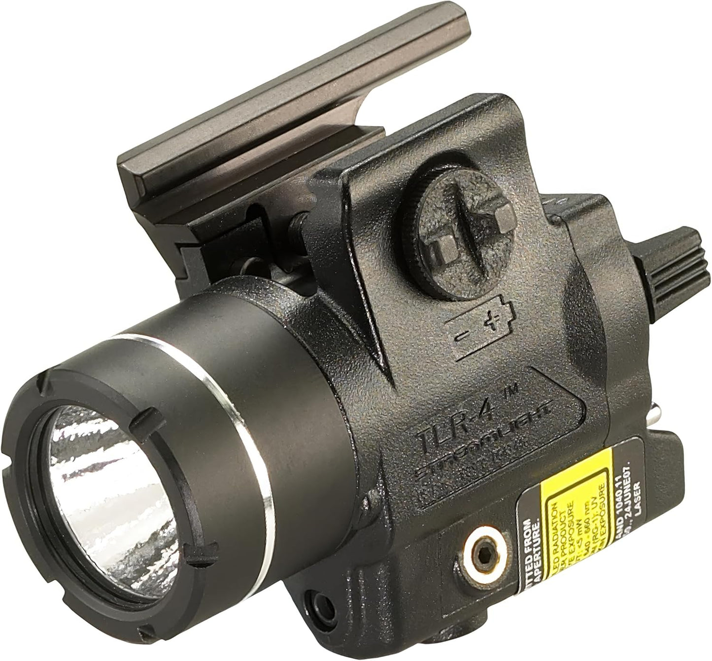 Streamlight 69240 TLR-4 170-Lumen Compact Rail-Mounted Tactical Weapon Light with Integrated Red Aiming Laser for Select Handguns, Black