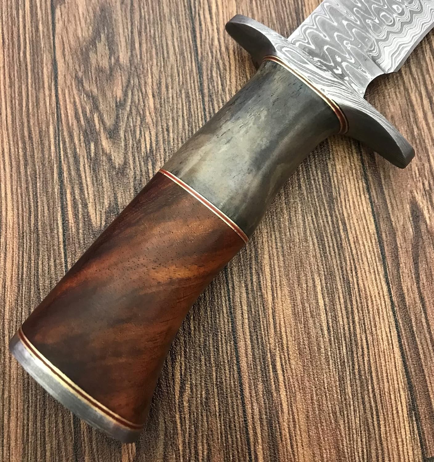 Custom Handmade D2 Steel 15.00 Inches Hunting Knife - Beautiful Rose Wood Handle (REG -1118)