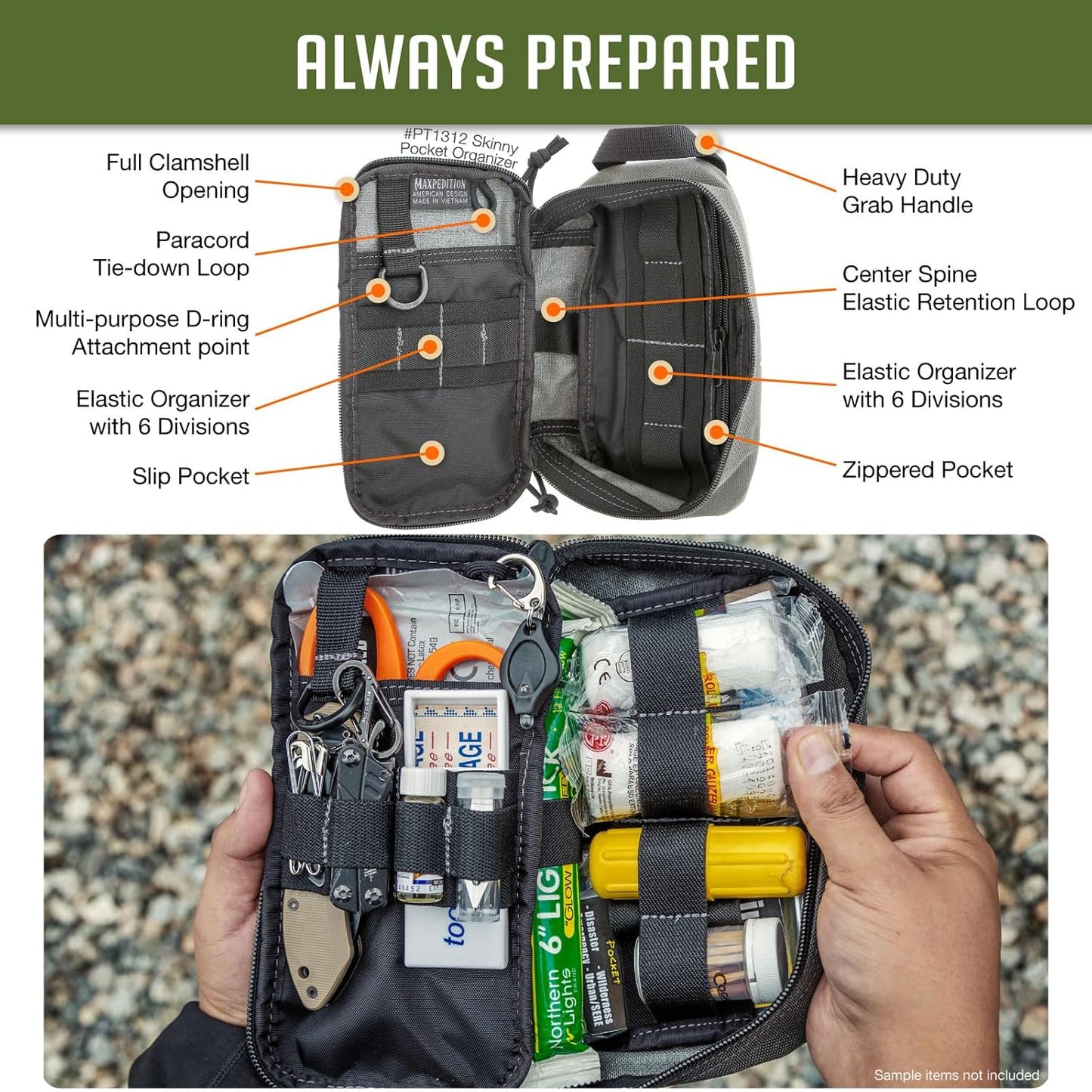MAXPEDITION Skinny Pocket Organizer