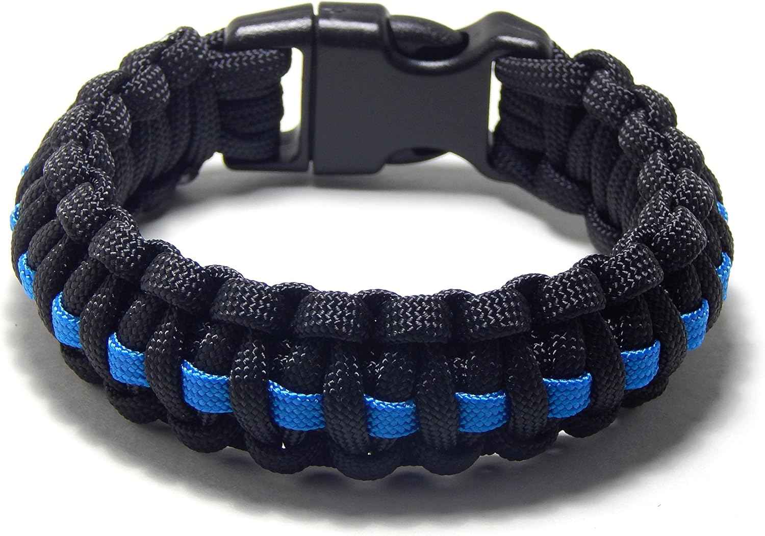 Thin Blue Line Tactical Paracord Survival Bracelet for Police & Outdoor Use