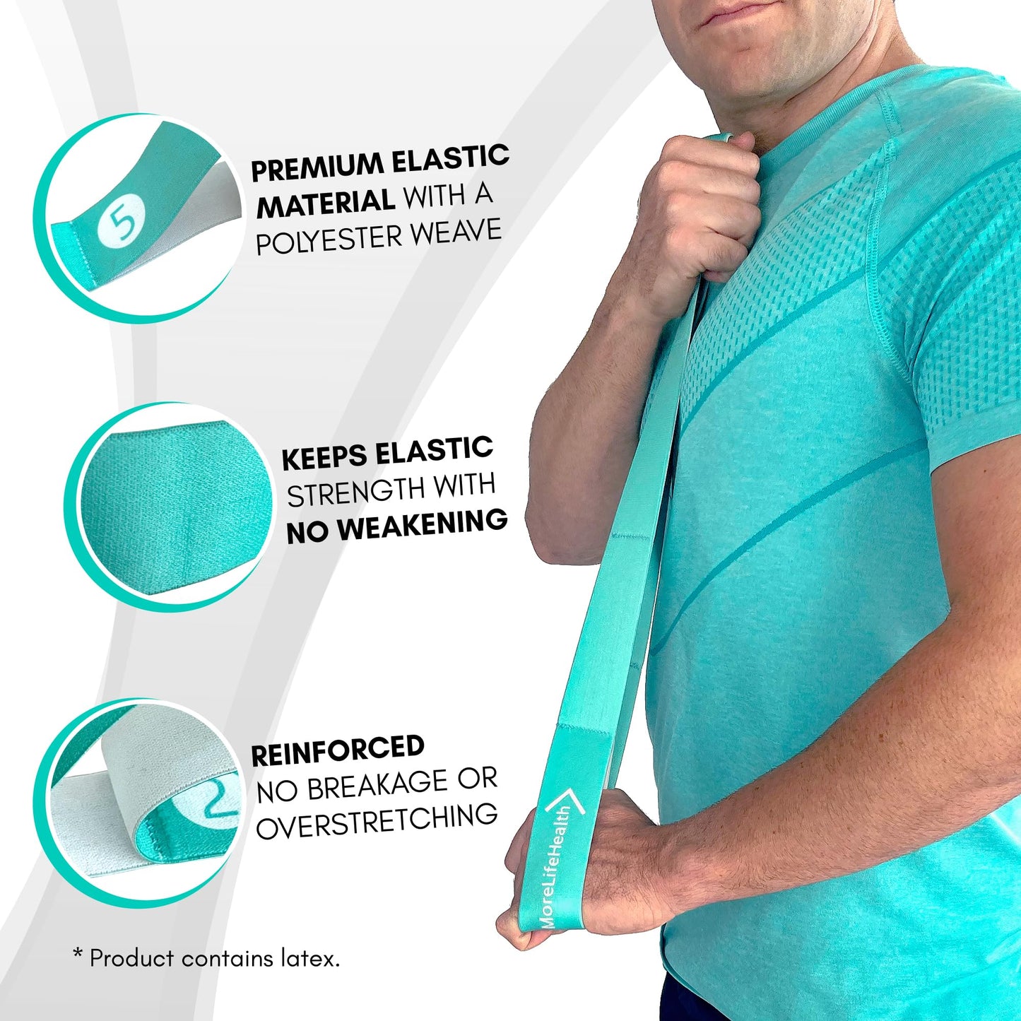 Resistance Bands for Seniors - Exercise Band to Improve Mobility and Strength - Standing & Chair Exercises for Seniors Including Videos and Printable Exercise Instructions - Moderate Strength - Green