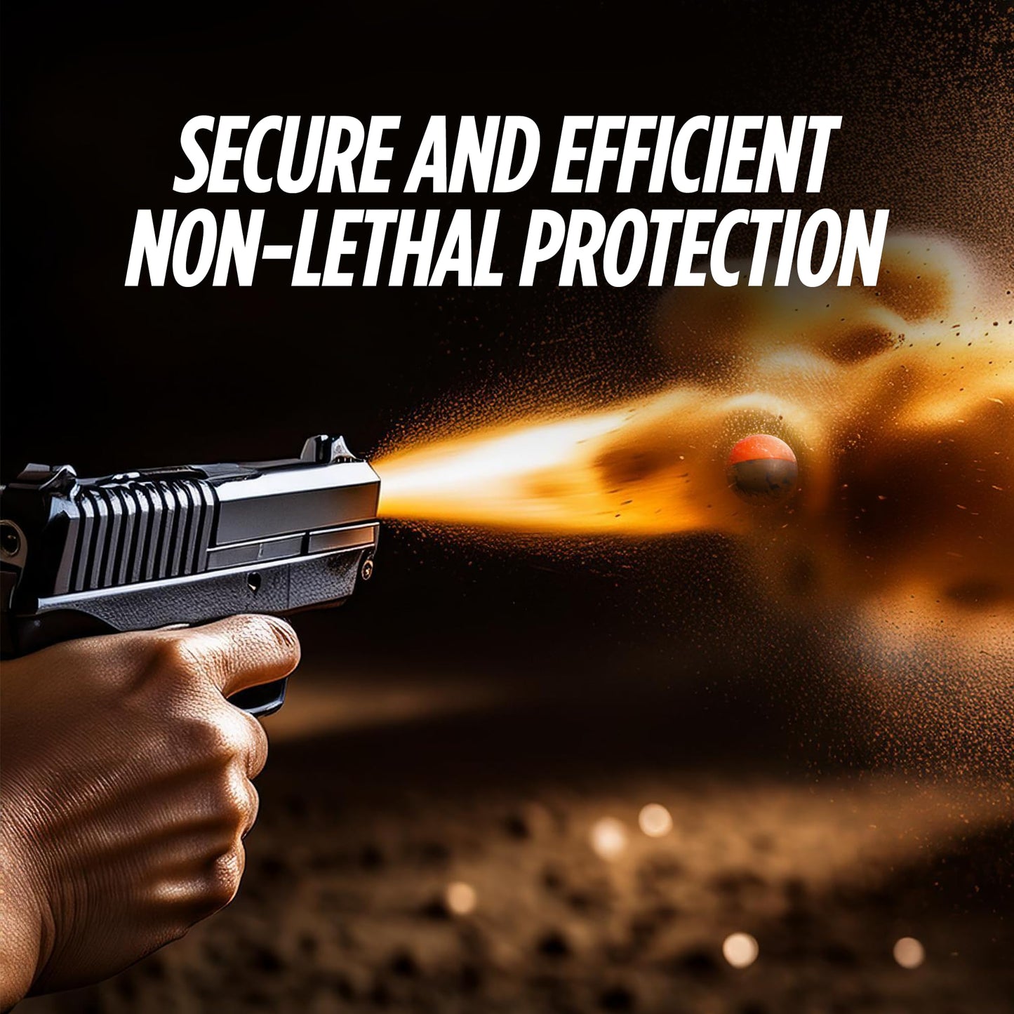 68 Caliber Self Defense Balls, Powerful Irritant Formula, 68 Caliber Pepper Balls for Non Lethal Protection, OC Spray Balls for Maximum Strength, 10 Count (Count of 10)