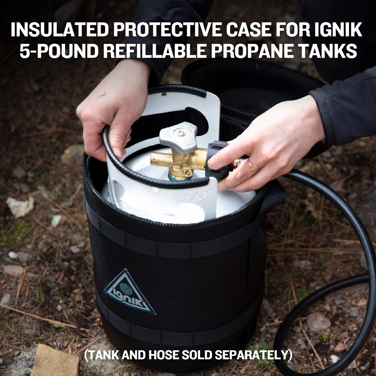 Ignik Gas Growler Carry Case for Refillable Propane Tank, 5-Pound