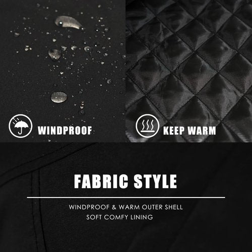Djeoe Concealed Carry Vest for Men, CCW Lightweight Softshell Vest Outerwear Zip Up Windproof Sleeveless Jacket