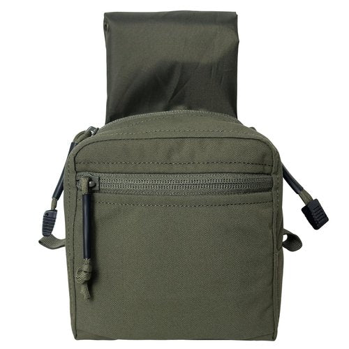 Tactical Pouch Double YKK Zipper Smart GP Accessory Bag with Mag Pouch Inside Pocket Molle Strap Delustering 500D Nylon 5.5"×5.5"×2.4"(Ranger Green)