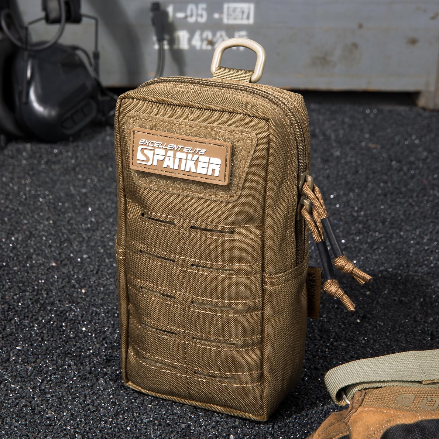 EXCELLENT ELITE SPANKER Tactical MOLLE Pouch EDC Utility Pouches Gadget Organizer Phone Holder Waist Bag Tool Pouch（Coyote Brown