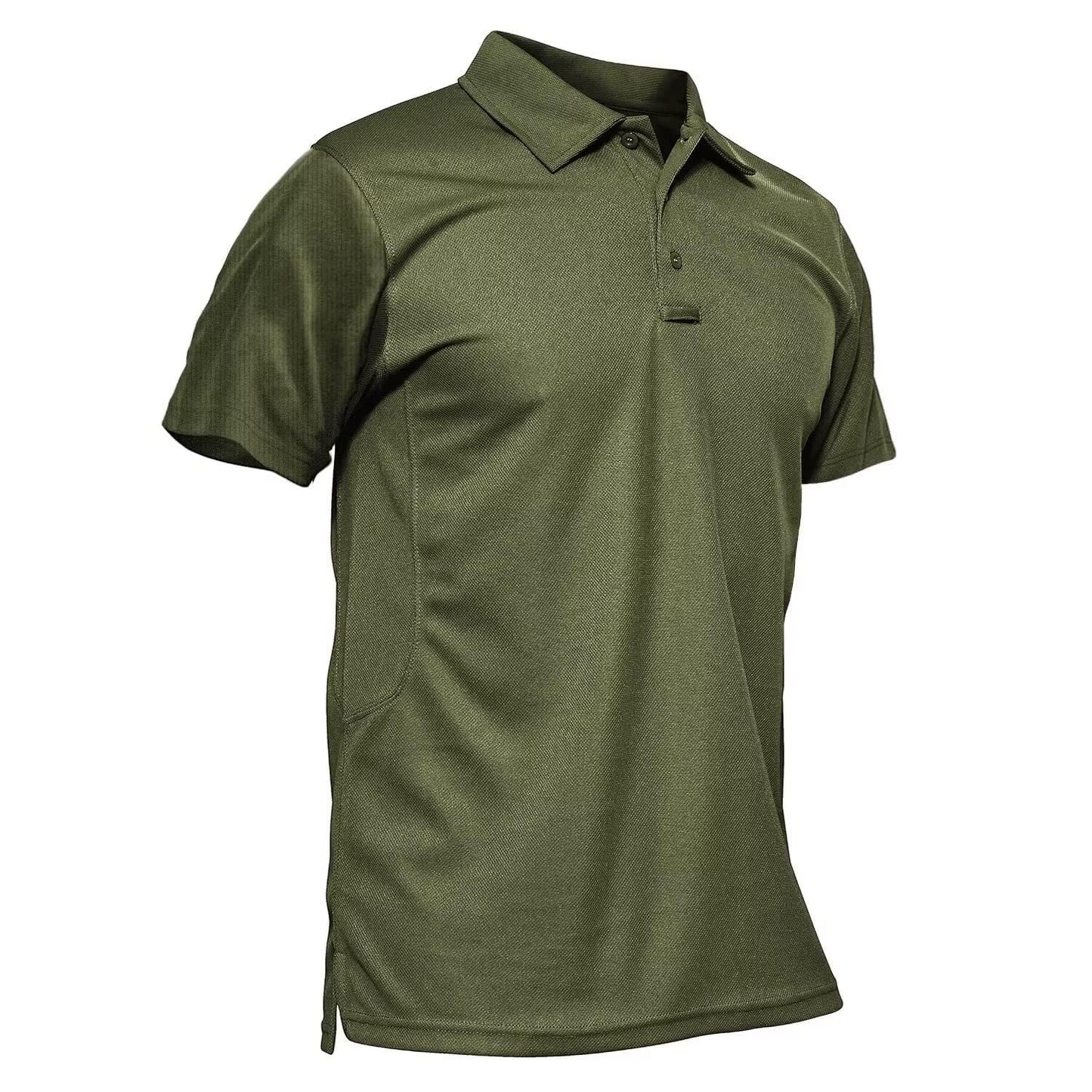 MAGCOMSEN Polo Shirts for Men Short Sleeve Golf Shirts Summer Casual Tactical Polo Shirt for Men Army Green M