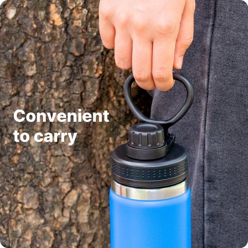 Bluwing Replacement Lid Fits for Hydro Flask 12-64oz Wide Mouth Water Bottles, Spout Lid for Hydroflask, Thermoflask, koodee, Iron Flask Wide Mouth Bottle, BPA Free