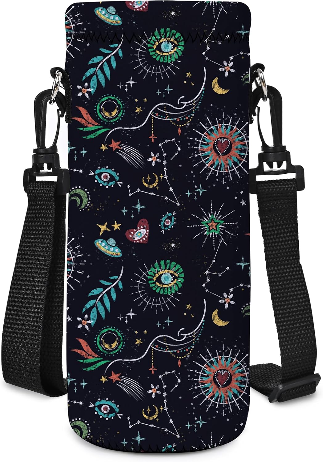 Insulated Neoprene Water Bottle Carrier | 24oz/32oz Sling Holder for Walking