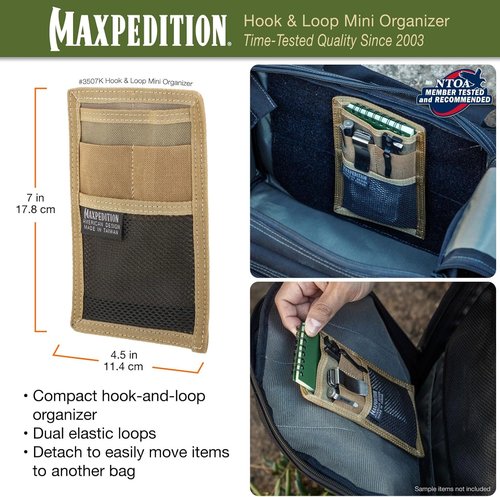 MAXPEDITION Gear Hook and Loop Mini Organizer