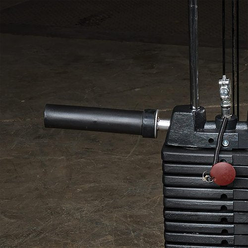 Body-Solid Olympic Barbell Adapter Weight Sleeve (OA8), Converts 1" Standard Plate Posts To 2" Olympic, Includes Hex Bolt Lock-Down, 8 inch Long