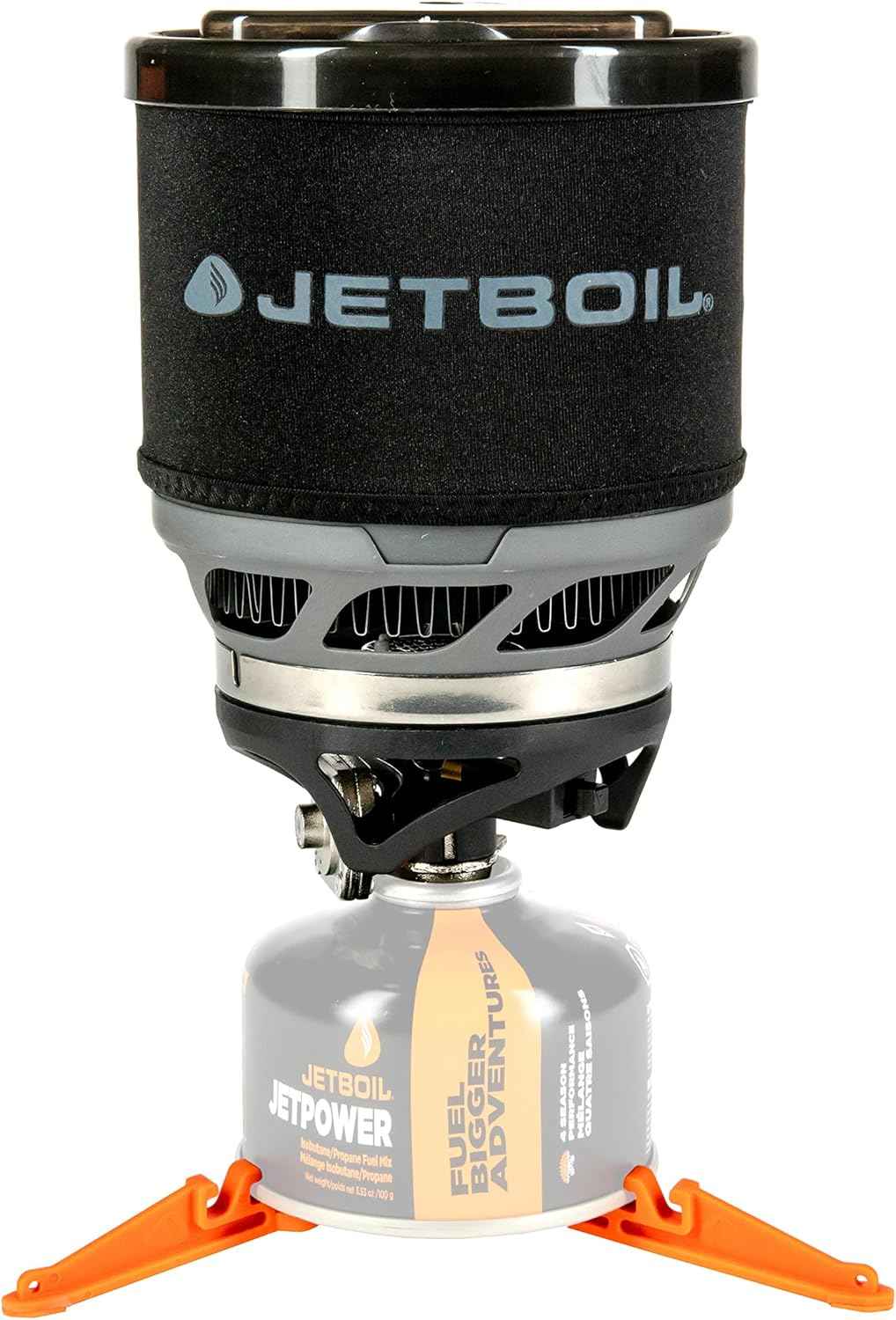 Jetboil MiniMo Camping Stove - Adjustable Heat Backpacking Cooking System
