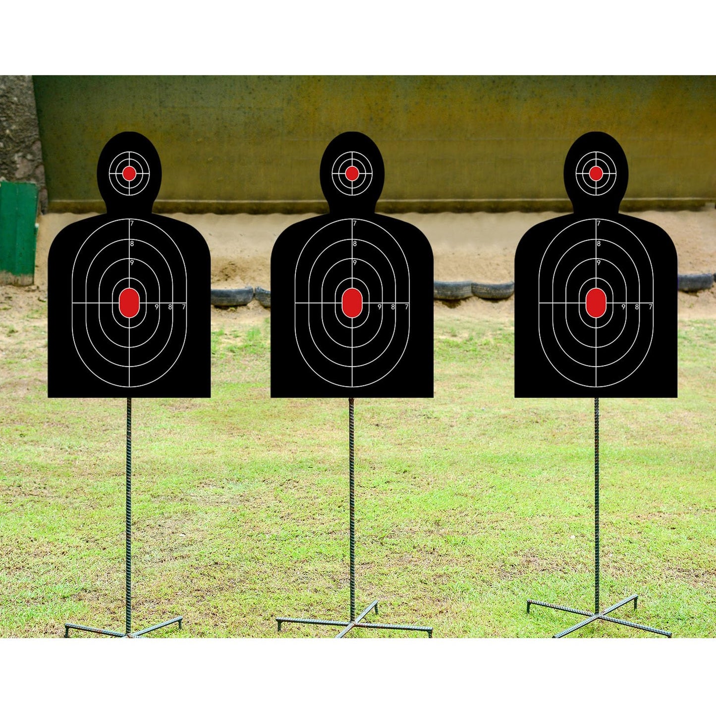 Arrowbash 72 Pcs Shooting Target Tactical Cardboard Targets Cardboard Silhouette Target for Shooting Range Practice Competitions Training(30 x 18 Inches)