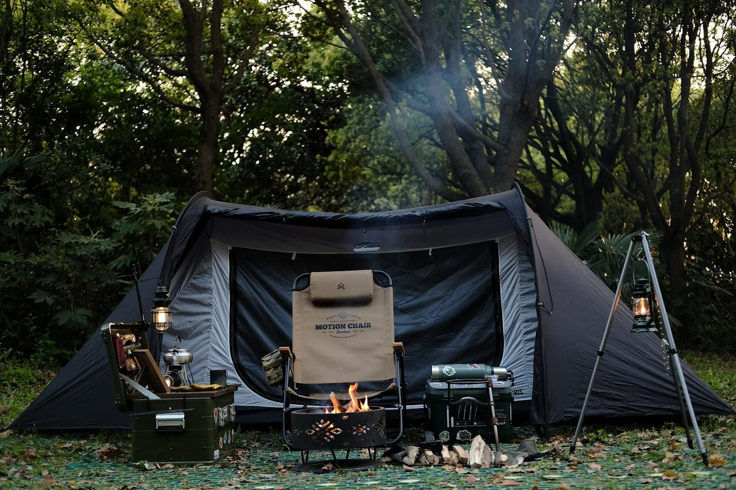 OneTigris COMETA Camping Tent, Detachable Inner Mesh Tent & Portable Carry Bag Included, Easy Setup, Waterproof Windproof Tunnel Tent for Outdoors Camping Canoeing Beach Travel Picnic (Black)
