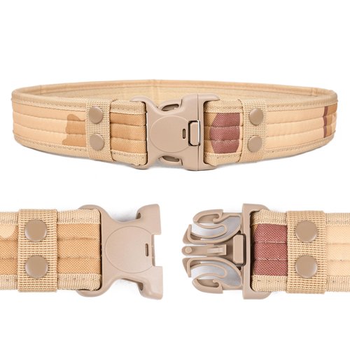 Eastern Tactical Supply Duty Belt 2" Police Duty Belts Law Enforcement Security (Khaki Camo, S)