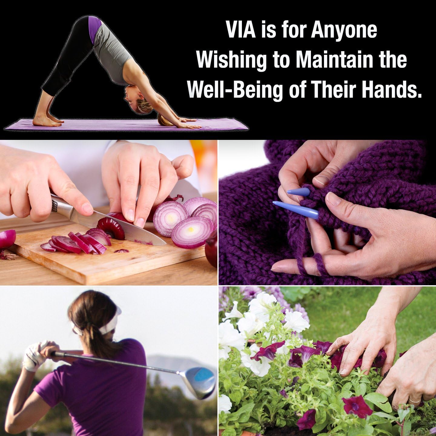 VIA Hand Exerciser, Finger Exerciser (Hand Grip Strengthener), Spring-Loaded, Finger-Piston System, Isolate and Exercise Each Finger