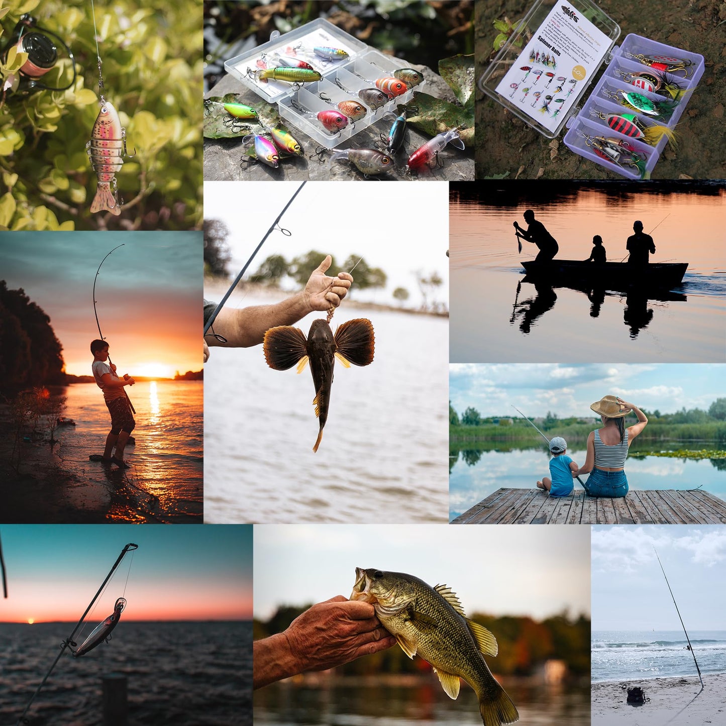 EXAURAFELIS Whopper Plopper Fishing Lure Top Water Pencil Plopper Fishing Lures Bass Lures Topwater Bait for Pike Perch, Floating Pencil Bass Bait