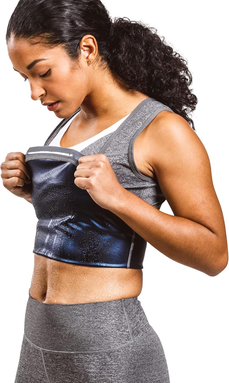 Sweat Shaper Premium Sauna Tank Top For Women, Slimming Sauna Shirt For Women, Sweat Vest for Workouts