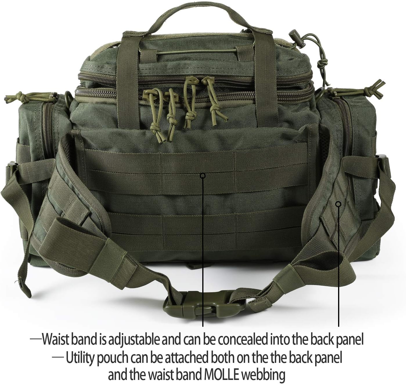 SHANGRI-LA Tactical Range Bag Outdoor Sling Backpack Hiking Fanny Waist Pack