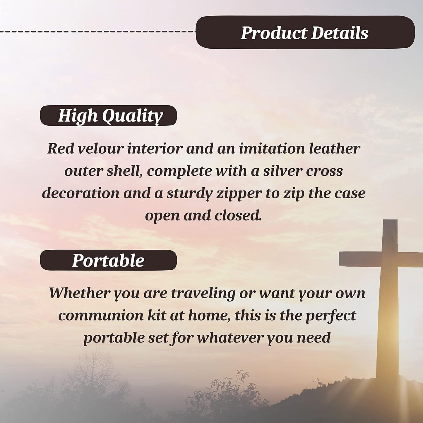 Swanson Christian Products Communion Set Includes 12 Reusable Communion Cups, 2oz. Bottle for Juice, Aluminum Tin for Communion Bread, and Metal Anointing Oil Vial