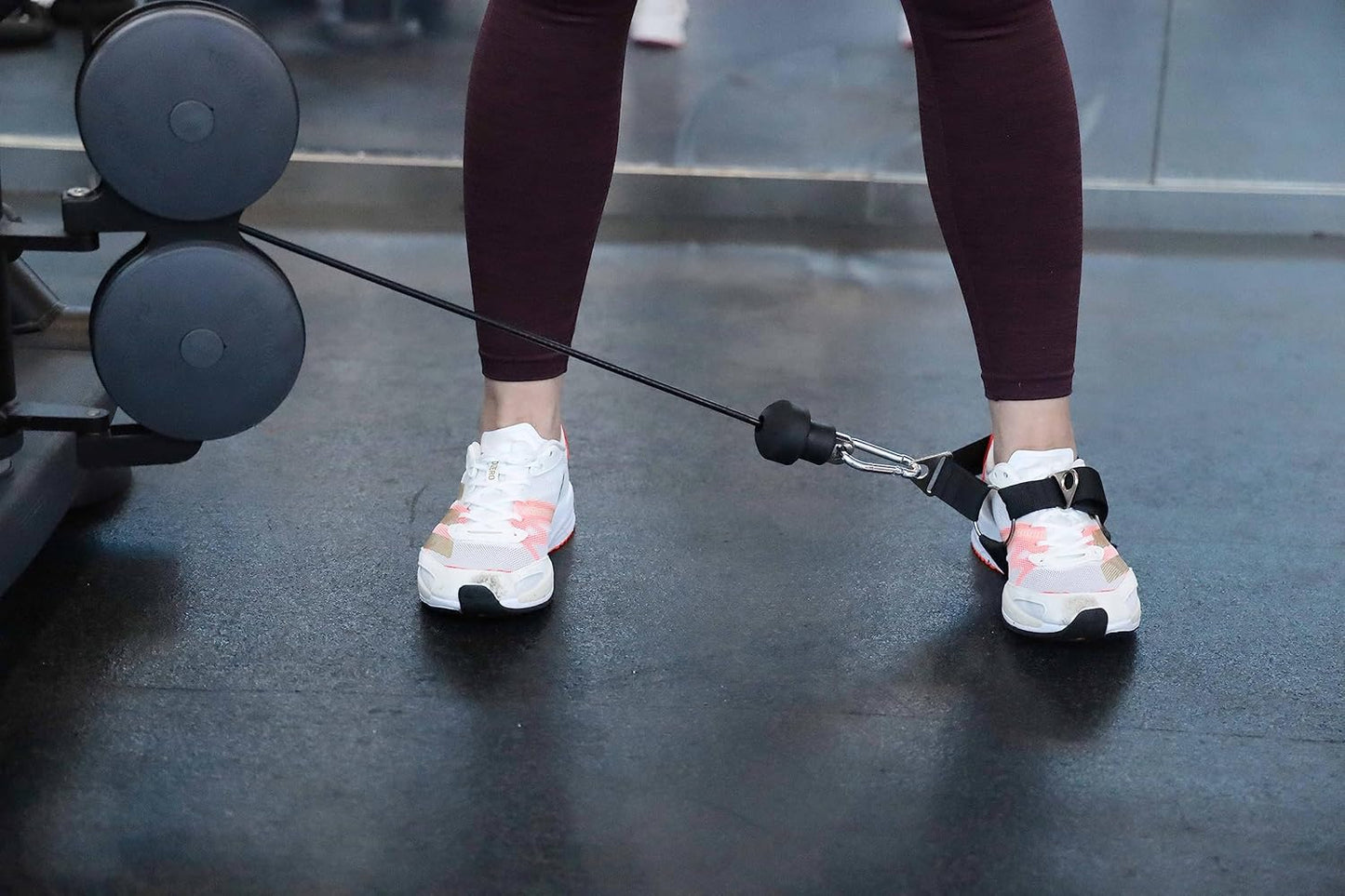 Glute Workout Kickback Strap – Booty Building and Workout Trainer – Home and Gym Leg Resistance Booty Bands for Cable Machines