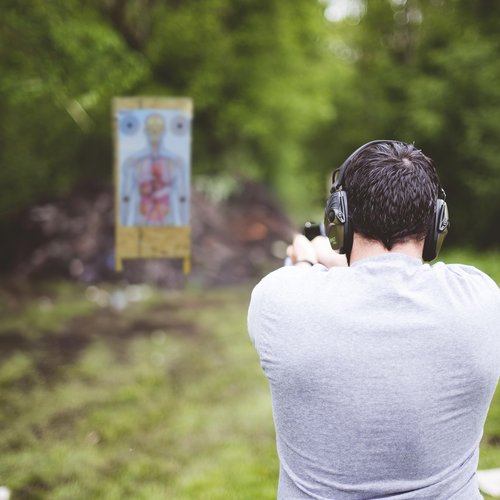Resolute 23x35 Medically Designed Shooting Targets for The Range - 100% Anatomical Paper Silhouette - Gun Accessories for Pistols, Rifles, Airsoft, Air Pistols, BB & Pellet Shooting Practice (25)