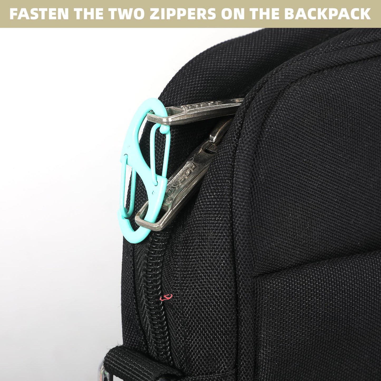 JJUNW 20 Pcs Alloy S Carabiner Clips, Dual Opening Design, Keychain Spring Snap Hooks Mini Carabiner Clip, for Dual Wire Gate Clip Interlocking Keychain Clip Tiny Clip Attachment (Color)