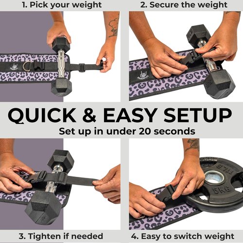 Hip Thrust Belt for Dumbbells, Kettlebells, & Plates - Booty Belt with Slip Resistant Padding for Hip Protection - Ideal for Weight Lifting, Gym Exercises, Home Workouts - Glute Trainer Equipment