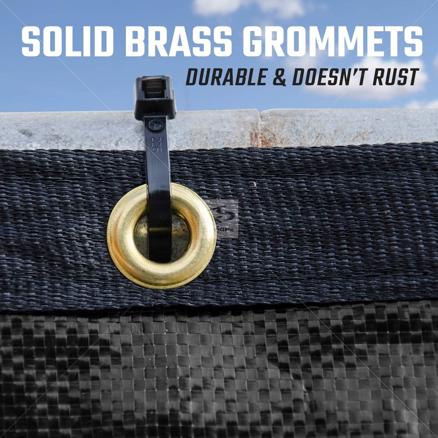 4ft Fence Privacy Screen - Extreme 98% Blockage Windscreen Mesh Fence Cover