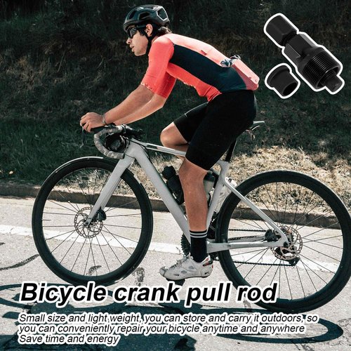 Gosknor 2 Sets Bicycle Crank Puller, Crank Arm Puller Bike Crankset Crank Removal Tool Crank Remover for Bicycle Repair & Maintenance (Black)