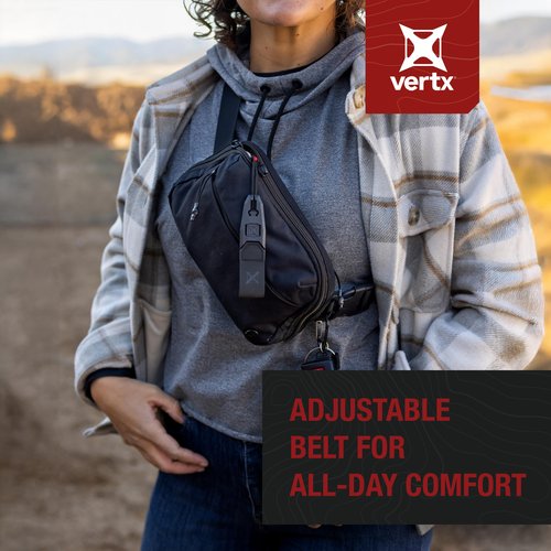 Vertx Everyday Fanny Pack 2.0, CCW Tactical Concealed Carry Waist Bag for Men and Women, Travel, Work, Outdoor, EDC Gear, It's Black - One Size
